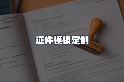 证件模板定制